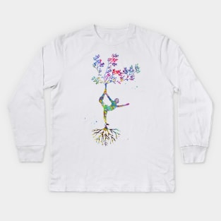 Yoga pose Kids Long Sleeve T-Shirt